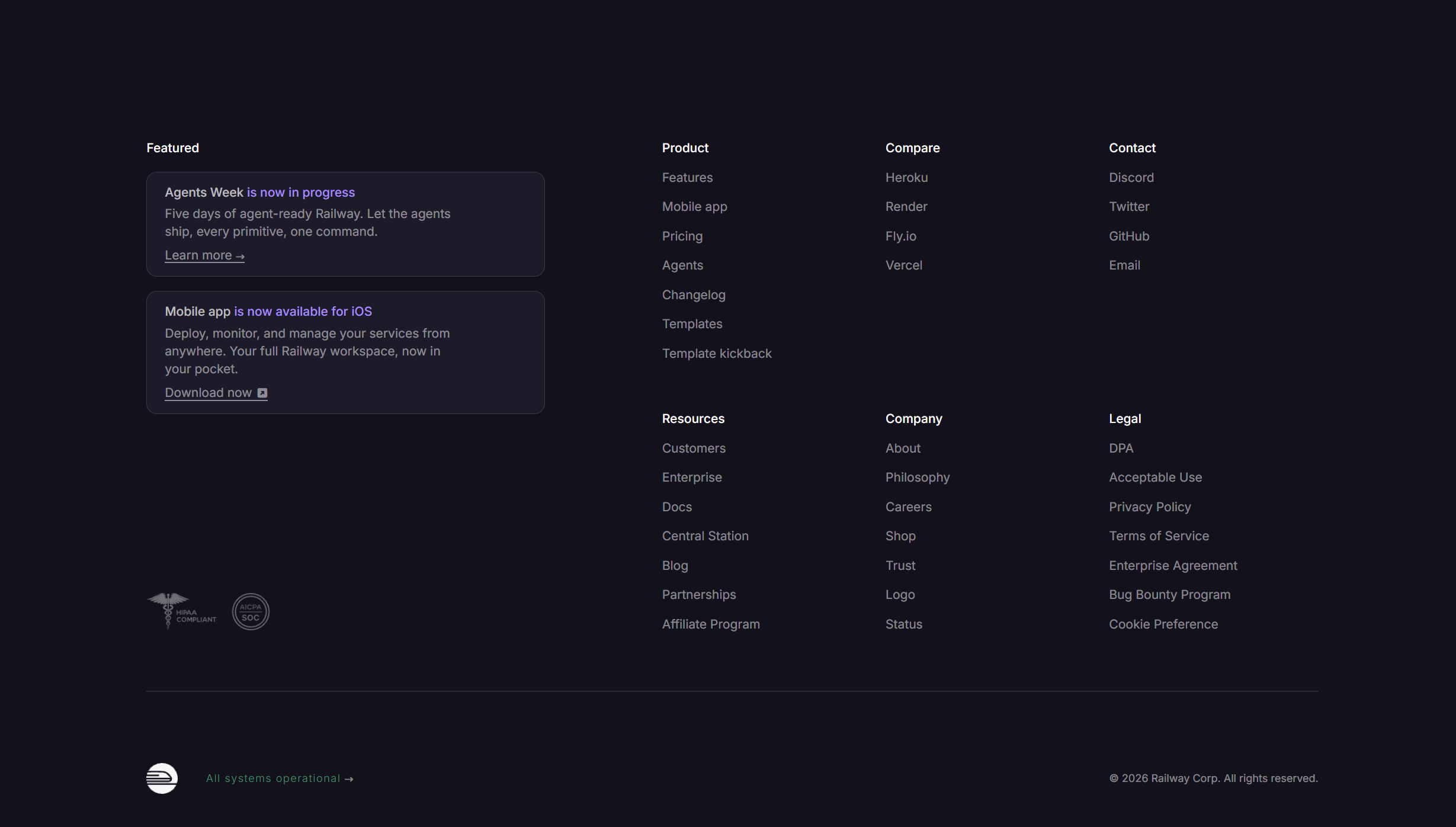 Footer Template UI