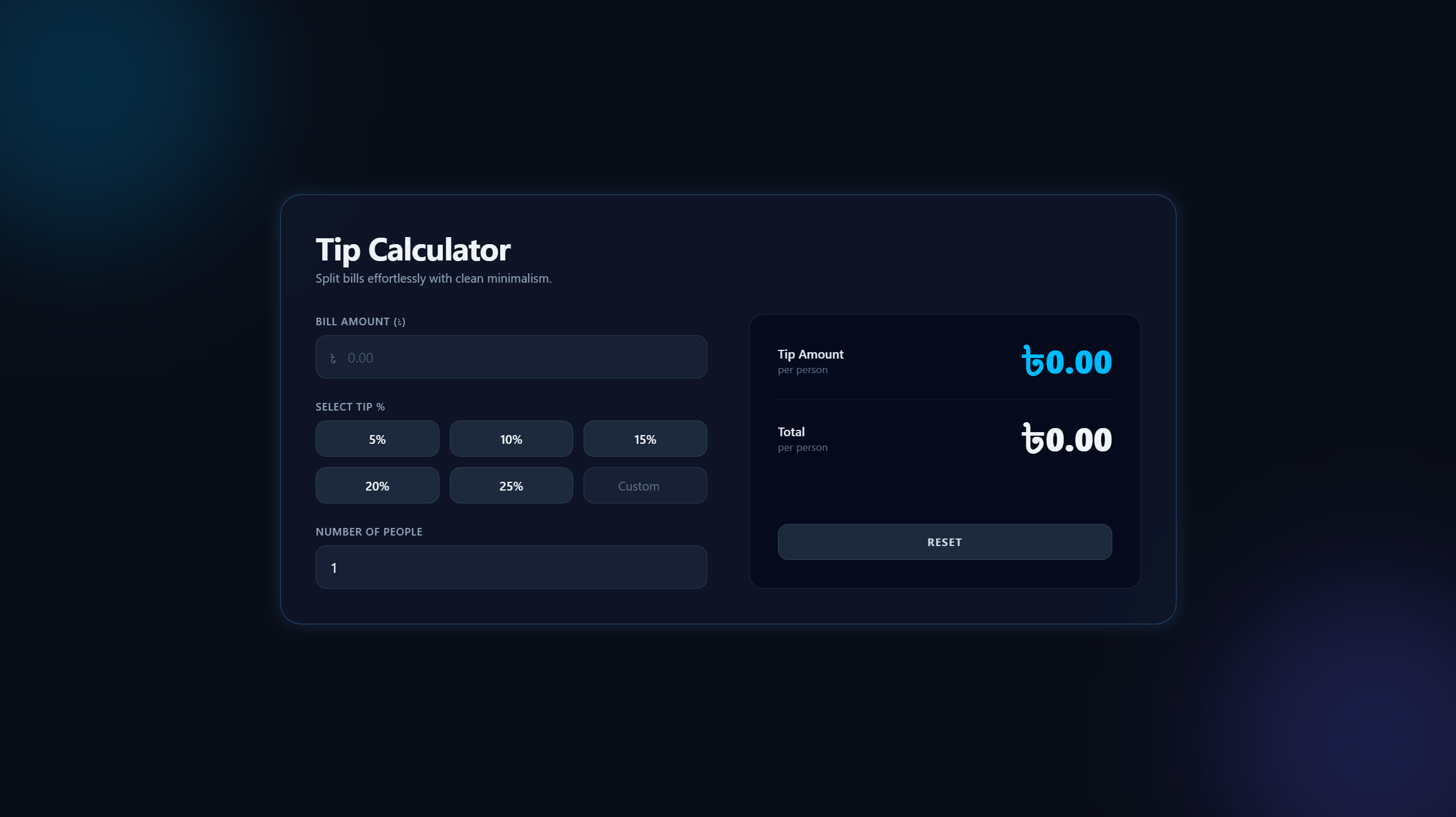 Tip Calculator UI